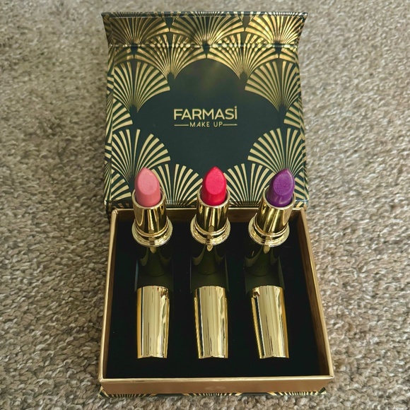 Farmasi Other - Farmasi "24K Gold Glam" lipstick trio set
